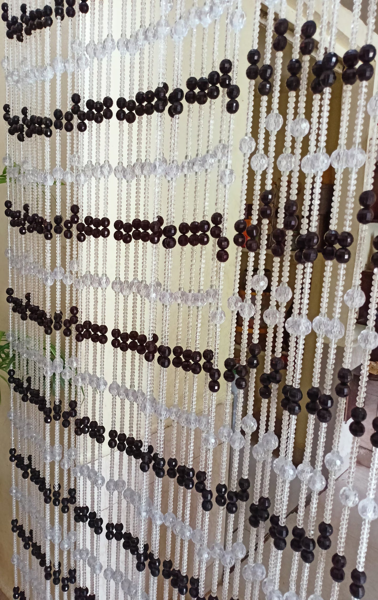 Crystal & Acrylic Beaded Door Curtain – Elegant Hanging Decor