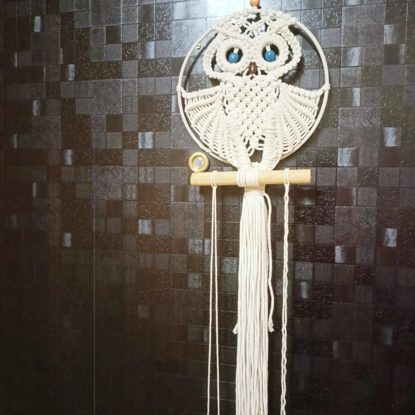Handcrafted Macramé Owl Wall Hanging