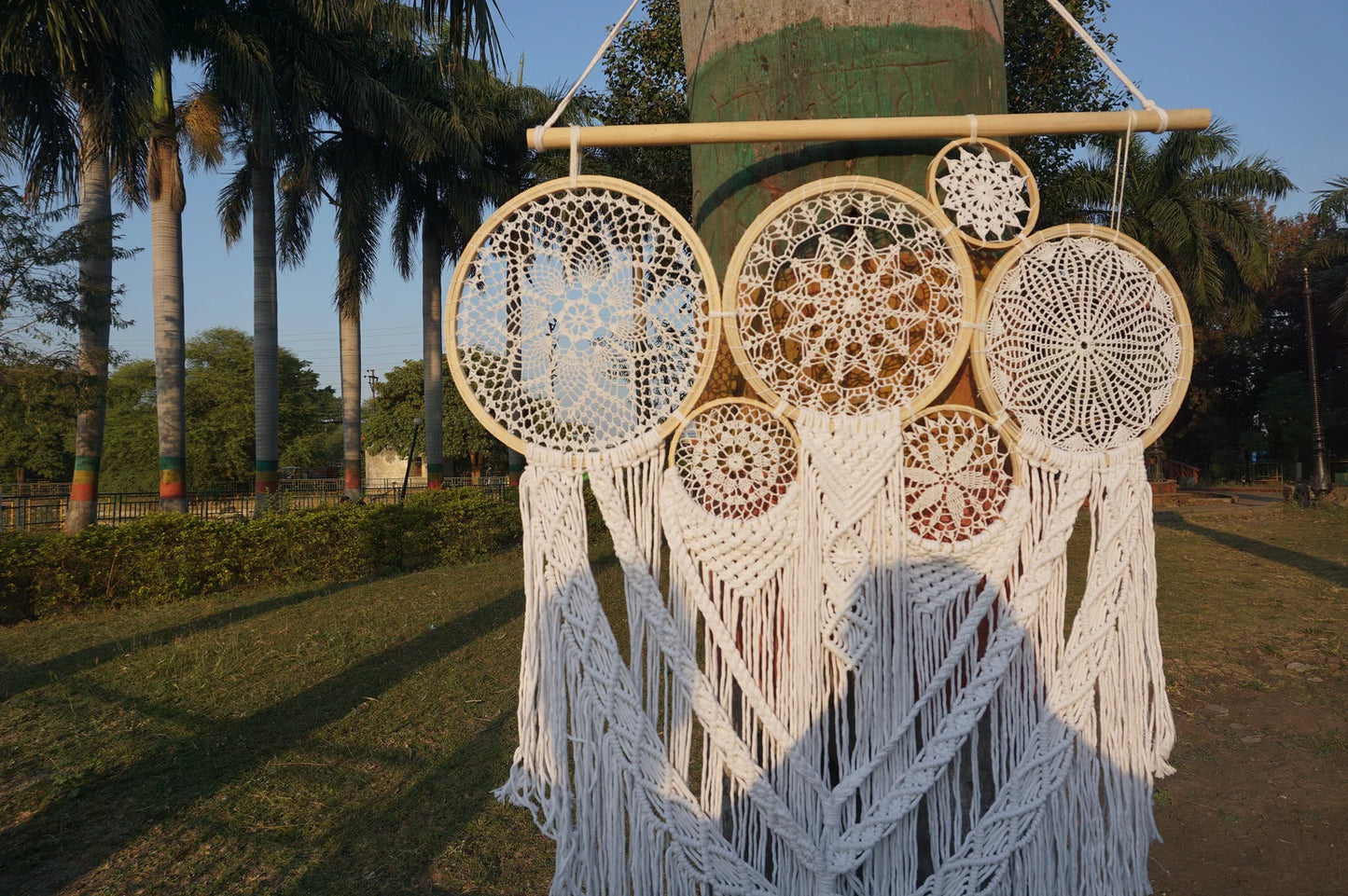 Handcrafted Macramé Dream Catcher Wall Hanging