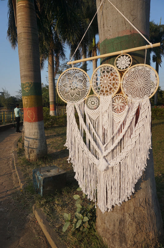 Handcrafted Macramé Dream Catcher Wall Hanging