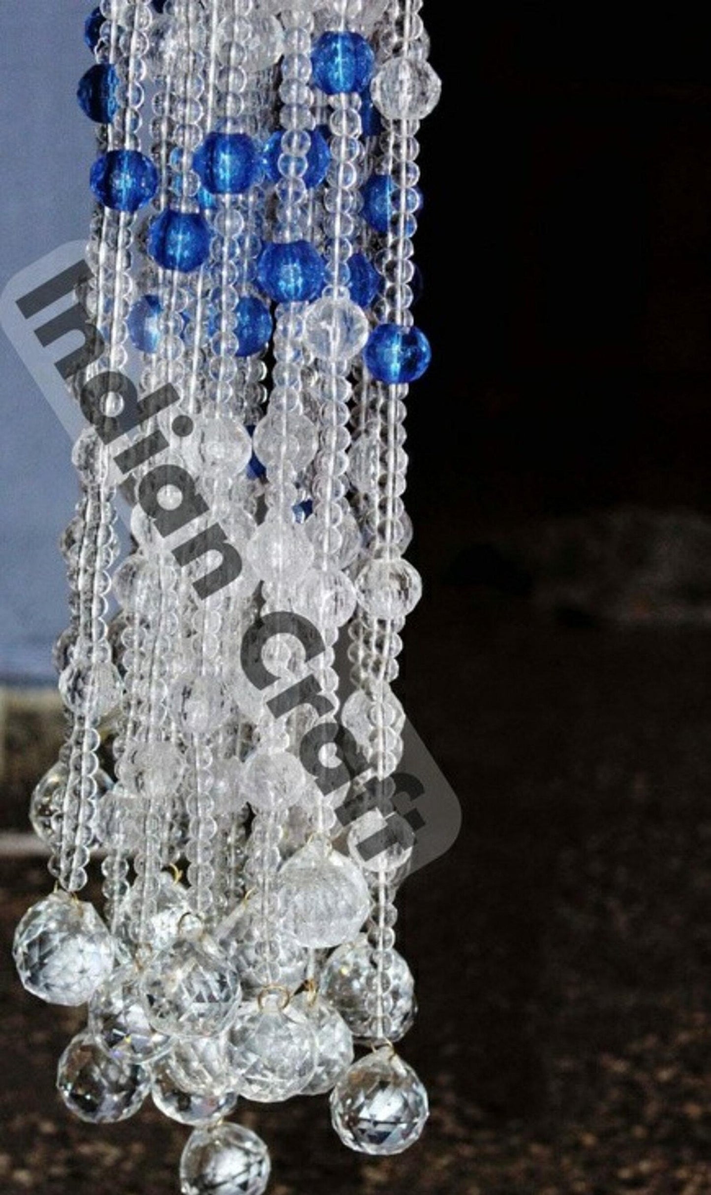 Crystal Beaded Curtain – Glass Bead Door & Window Hanging Decor