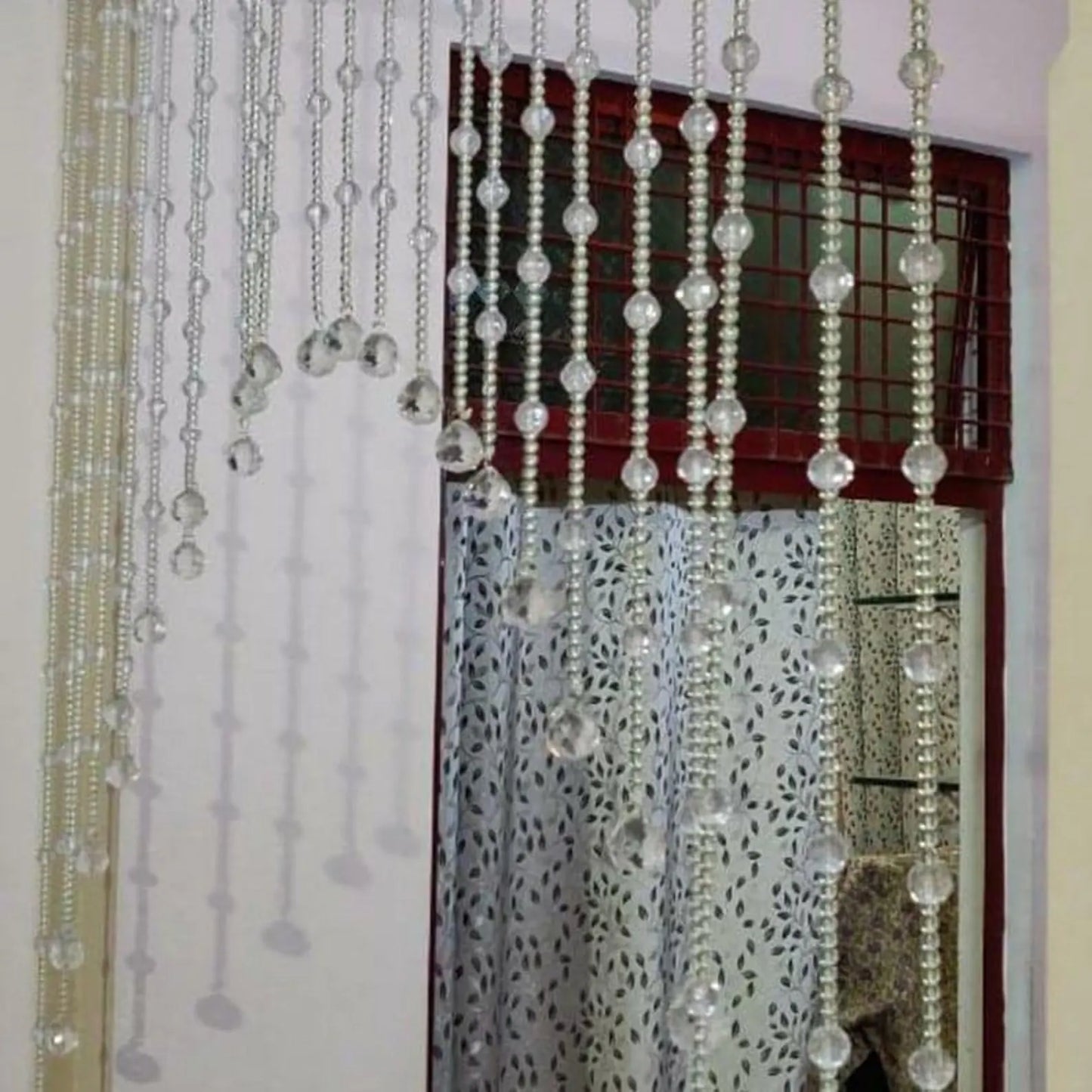 Arch Crystal Beaded Curtain – Elegant Door & Window Hanging Decor