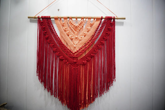 Handcrafted Two-Tone Macramé Wall Hanging