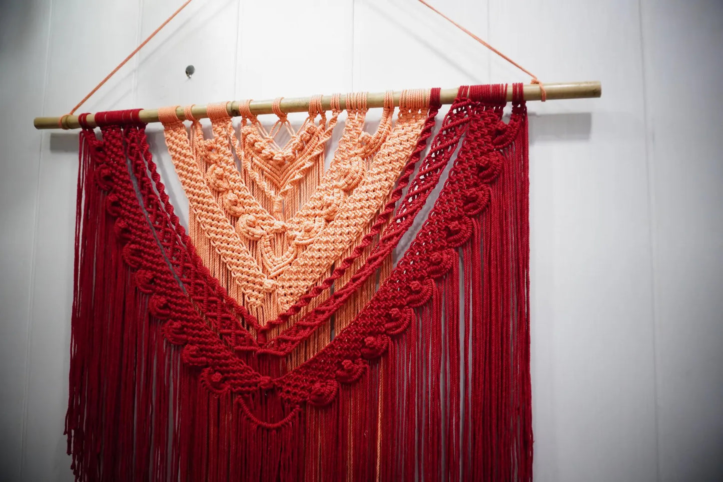 Handcrafted Two-Tone Macramé Wall Hanging
