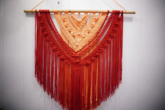 Handcrafted Two-Tone Macramé Wall Hanging