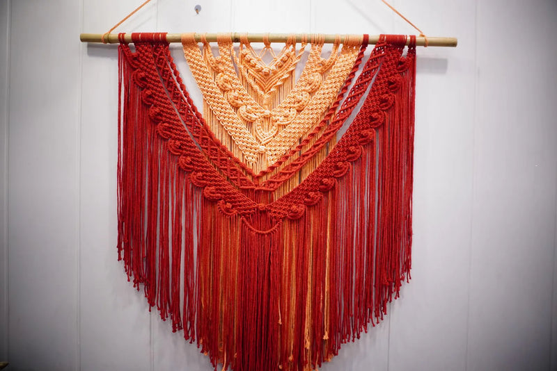 Handcrafted Two-Tone Macramé Wall Hanging