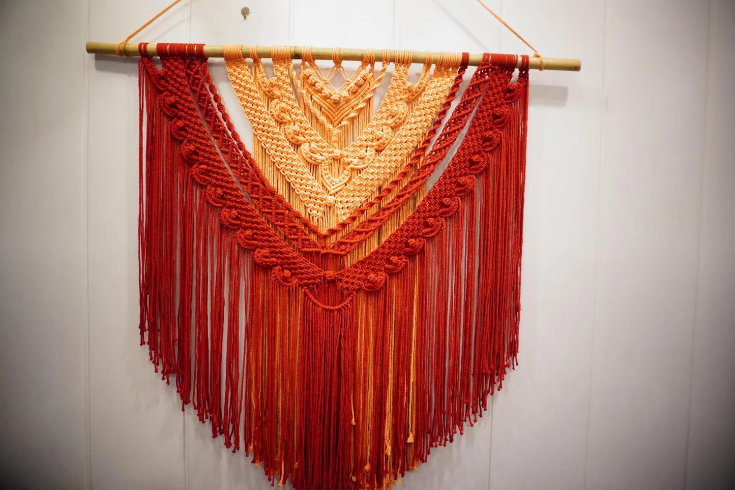 Handcrafted Two-Tone Macramé Wall Hanging