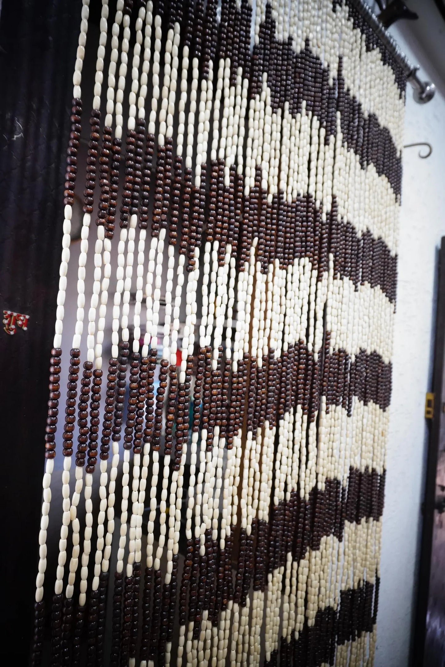 Wooden Beaded Curtain – Handcrafted Door & Window Hanging Decor