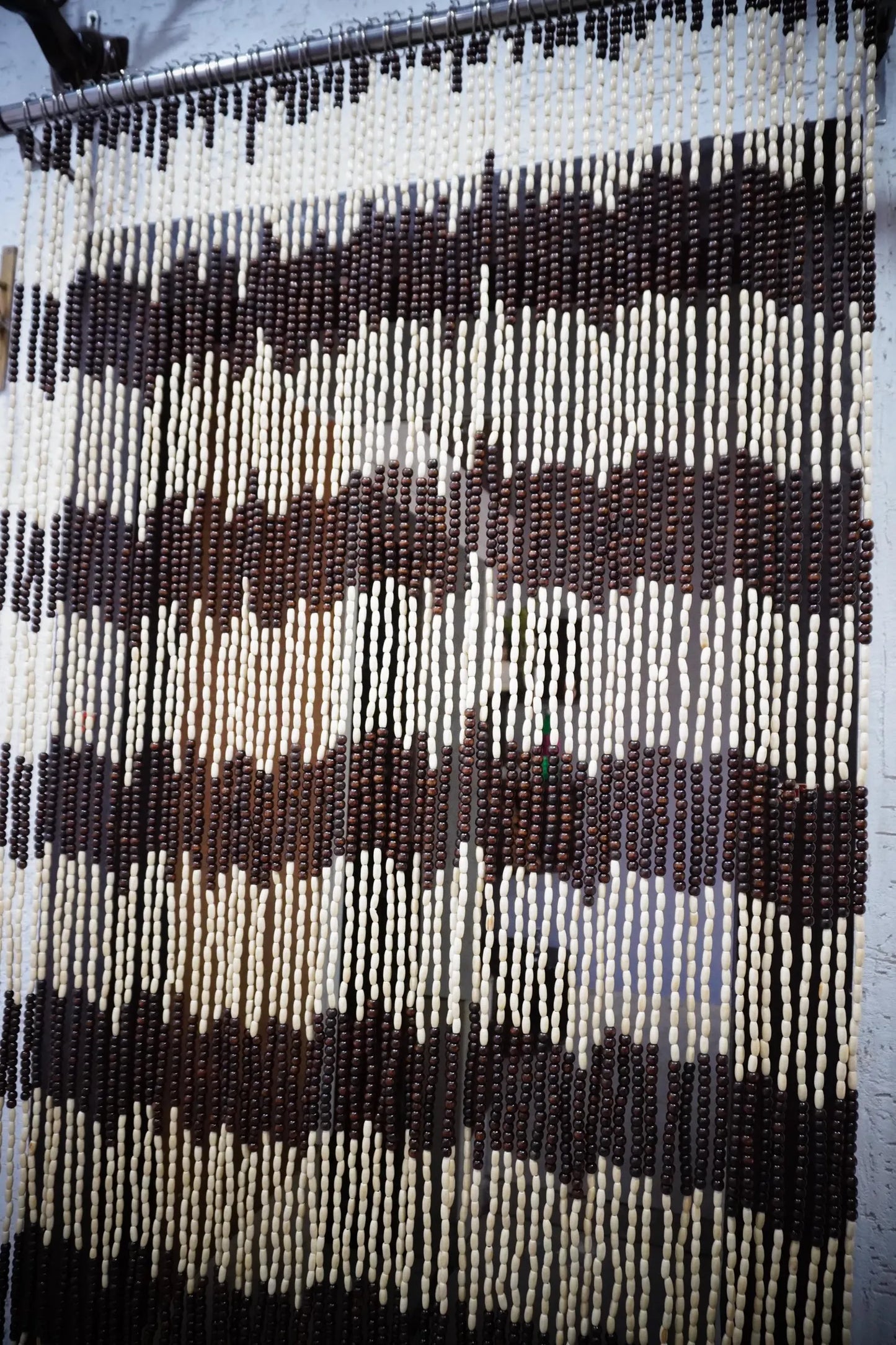 Wooden Beaded Curtain – Handcrafted Door & Window Hanging Decor