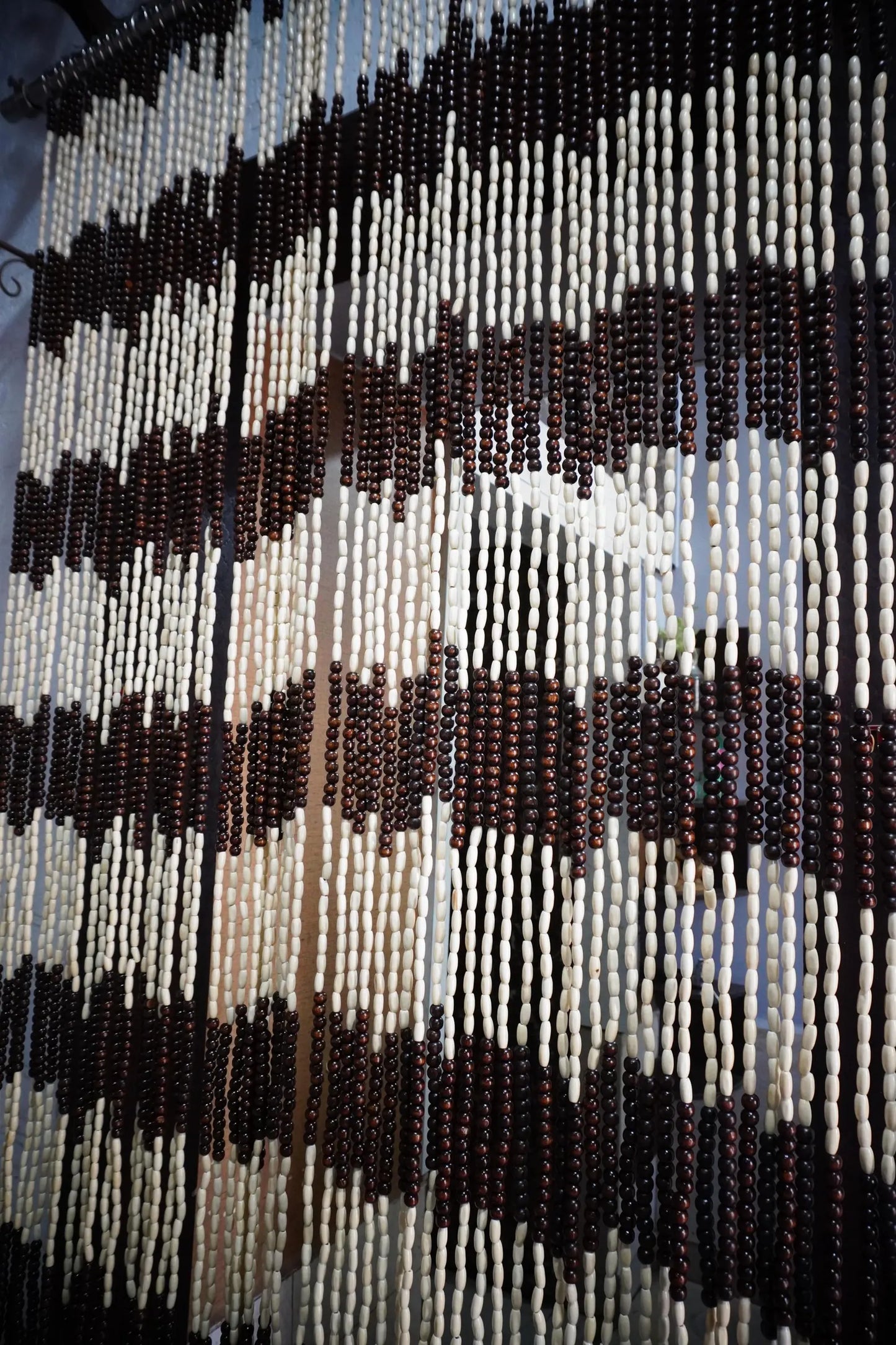 Wooden Beaded Curtain – Handcrafted Door & Window Hanging Decor