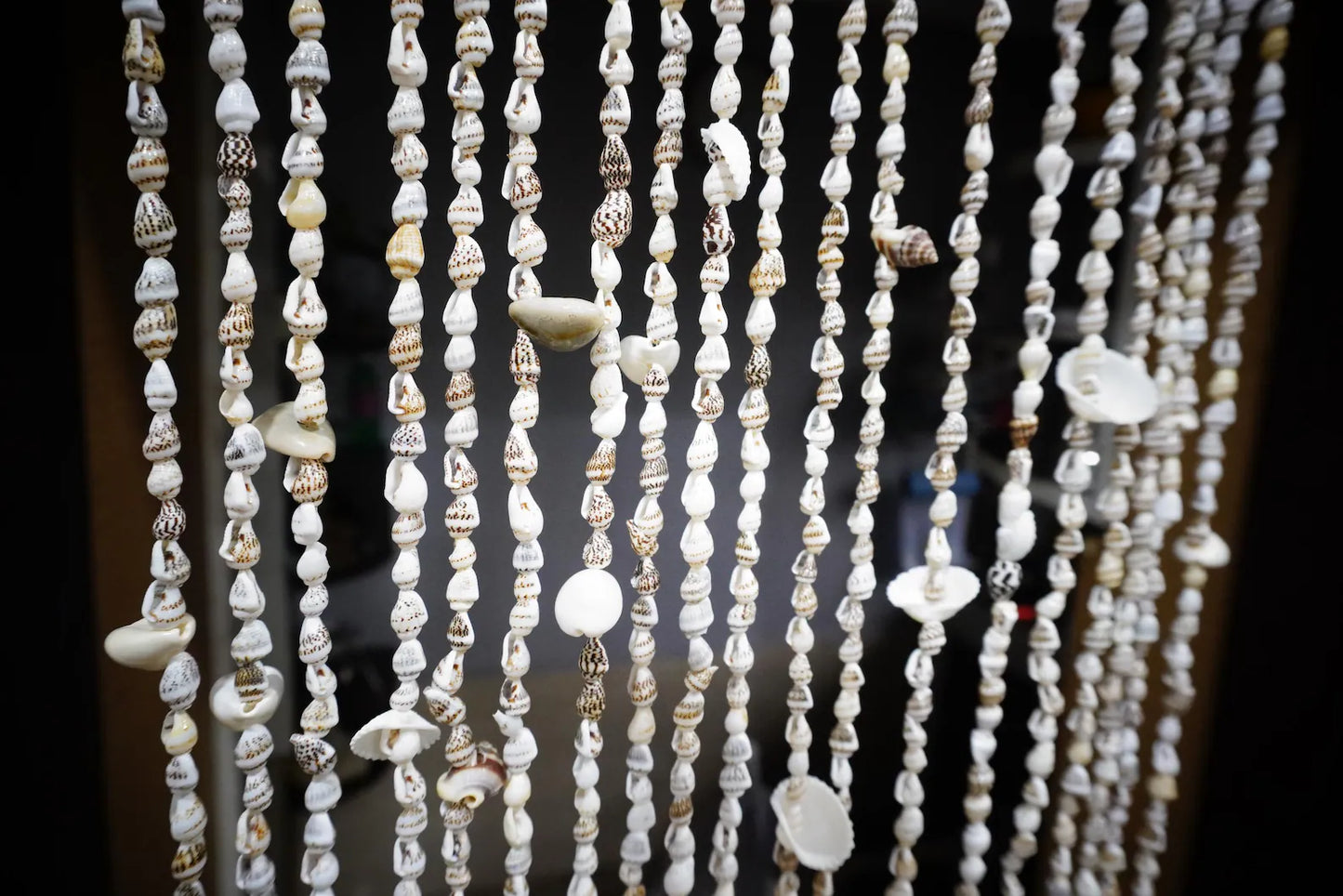 Boho Sea Shell Beaded Door Curtain – Decorative Doorway Divider