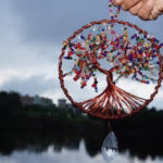 Copper Wire Tree of Life Suncatcher – Crystal Window Hanging Decor