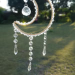 Moon Prism Crystal Suncatcher – Rainbow Window Hanging Decor