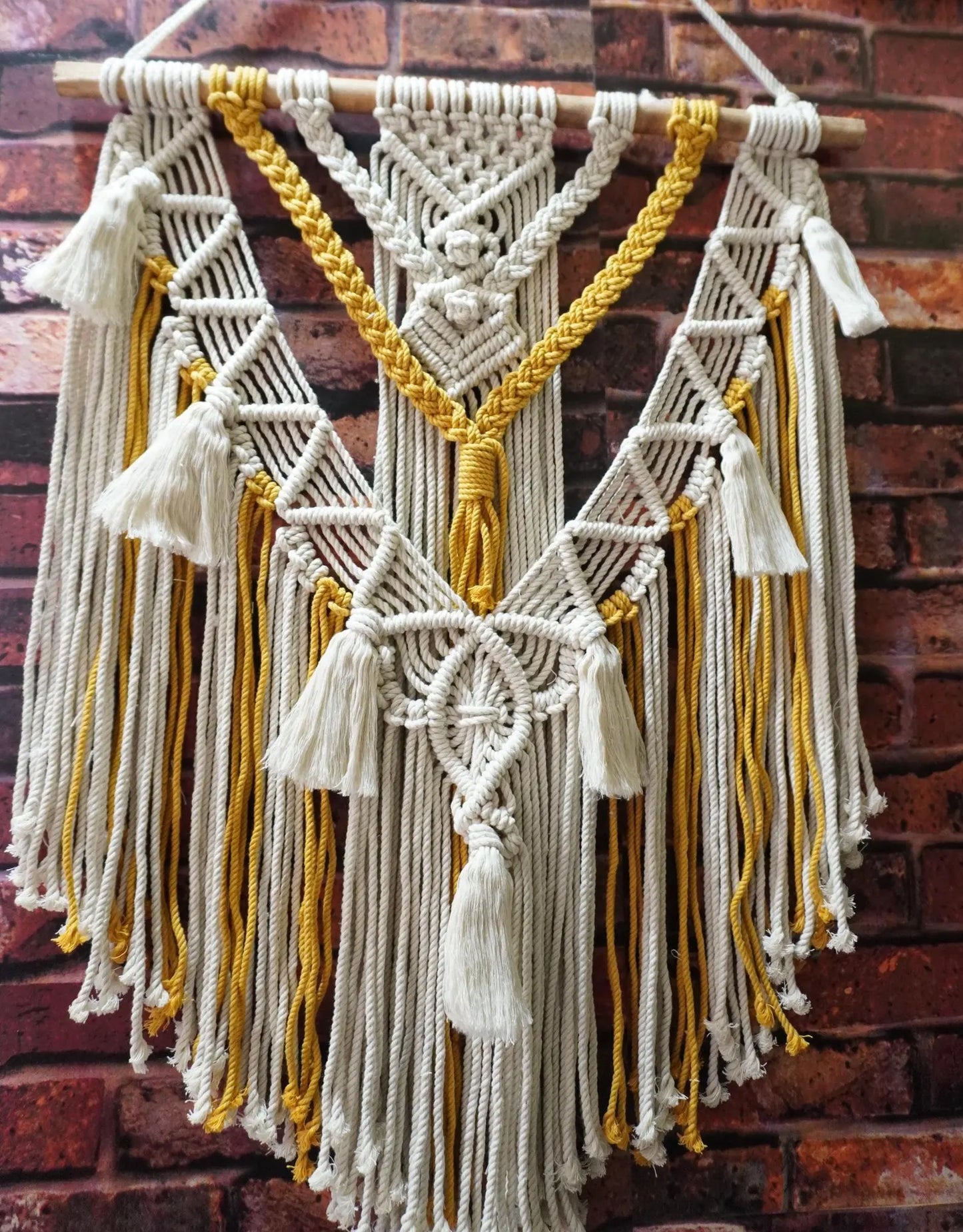 Handcrafted Macramé Wall Hanging | Boho Cotton Rope Wall Décor for Living Room & Bedroom