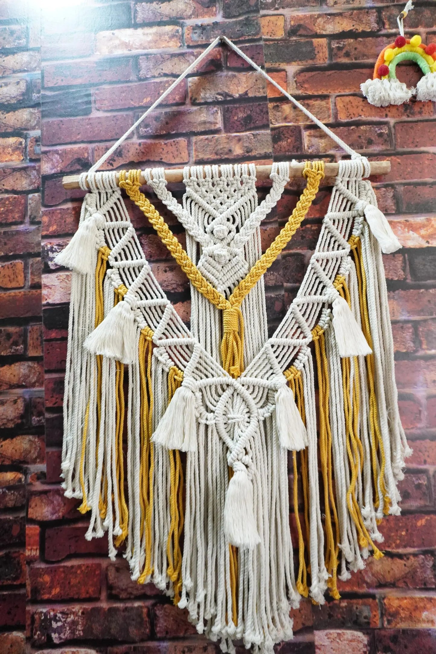 Handcrafted Macramé Wall Hanging | Boho Cotton Rope Wall Décor for Living Room & Bedroom