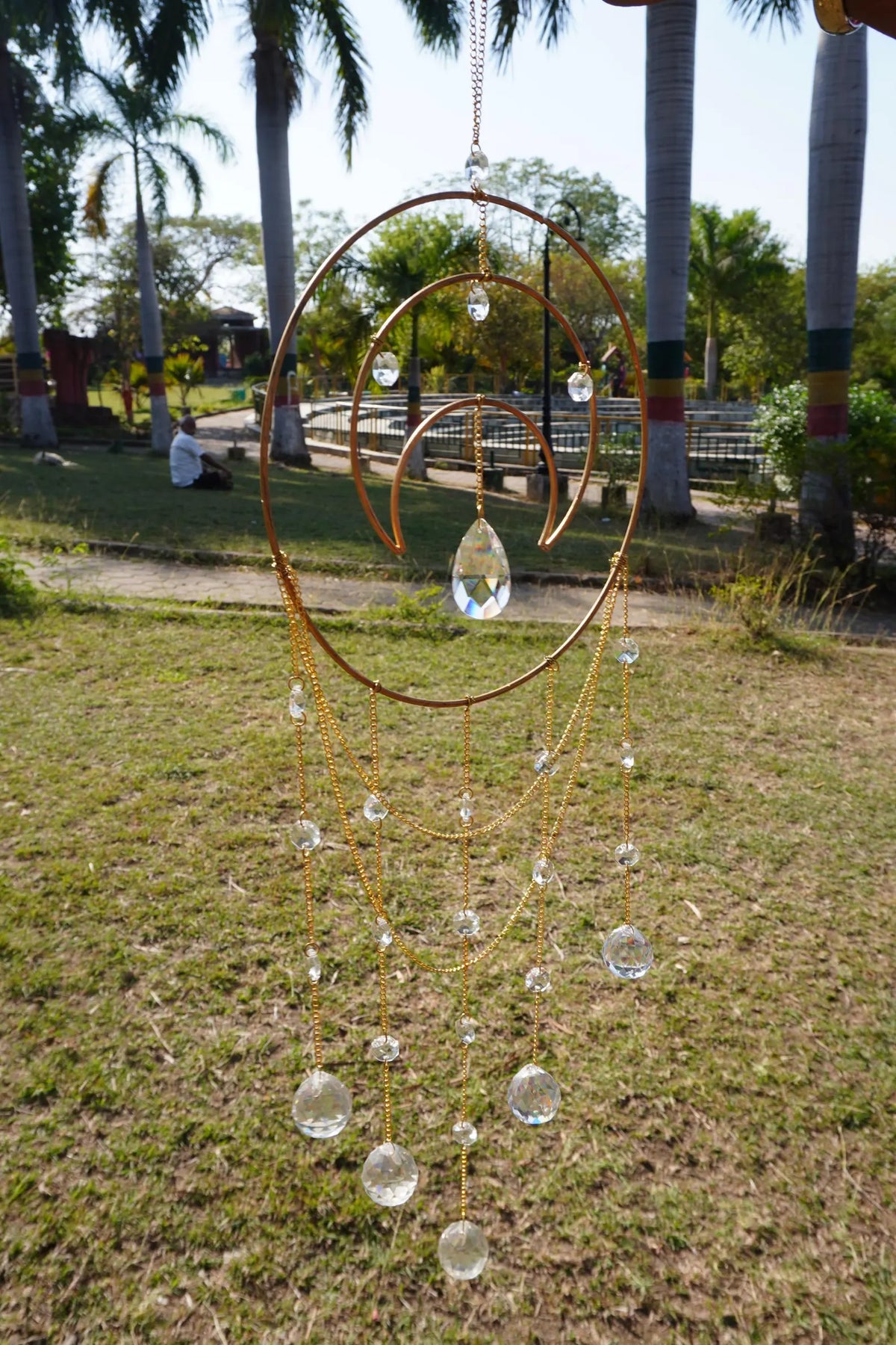 Glass Rainbow Suncatcher – Crystal Light Reflection Window Decor