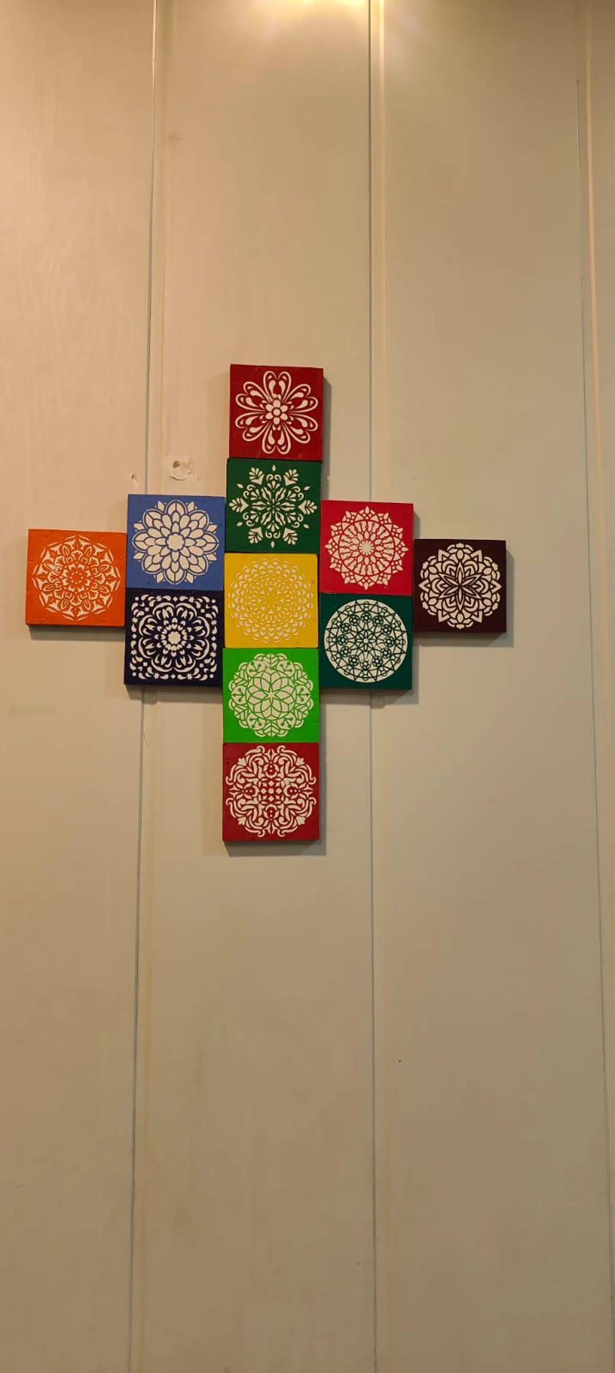 Multicolour Mandala Wall Art Set of 11 | Decorative Indian Wall Panels